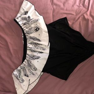 One Piece Swim Suit (Off the shoulder)